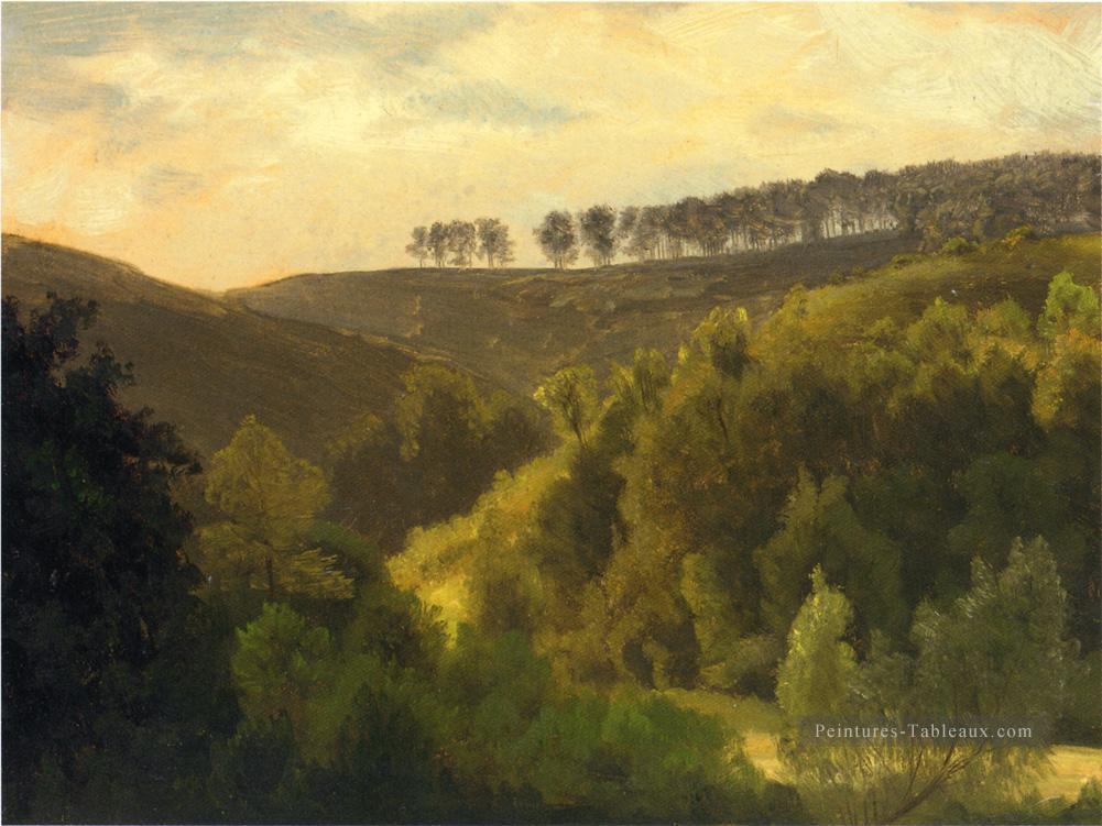 Lever du soleil sur Forest et Grove Albert Bierstadt Peintures à l'huile